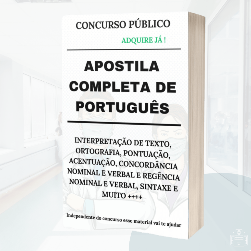 apostila portugues 1 1024x1024 - kit concurso profissionais de Saúde